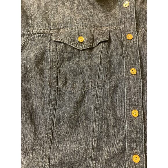 Talbot's Size 6 Petites Womens Denim Button Up‎ Long Sleeve Shirt Casual - Picture 7 of 10